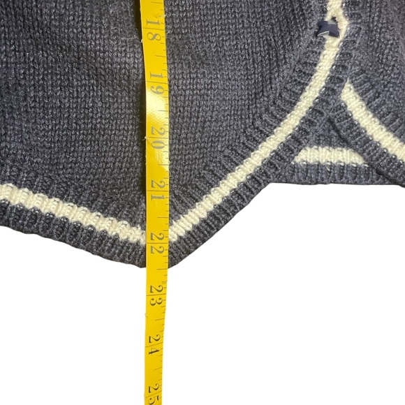 Vintage Robin Sinkler Fireworks Stars Knit Embroidered Vest Medium Patriotic - Picture 9 of 9